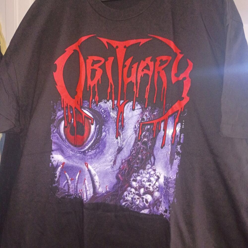 OBITUARY T-shirt Death Metal Tee Adult Men's Black New size xl